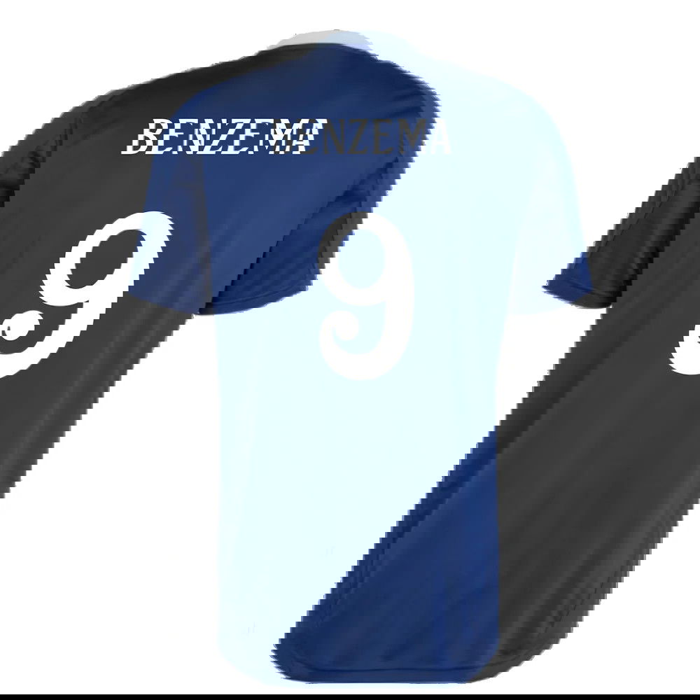 2024-2025 Real Madrid Training Jersey (Navy) (Benzema 9)