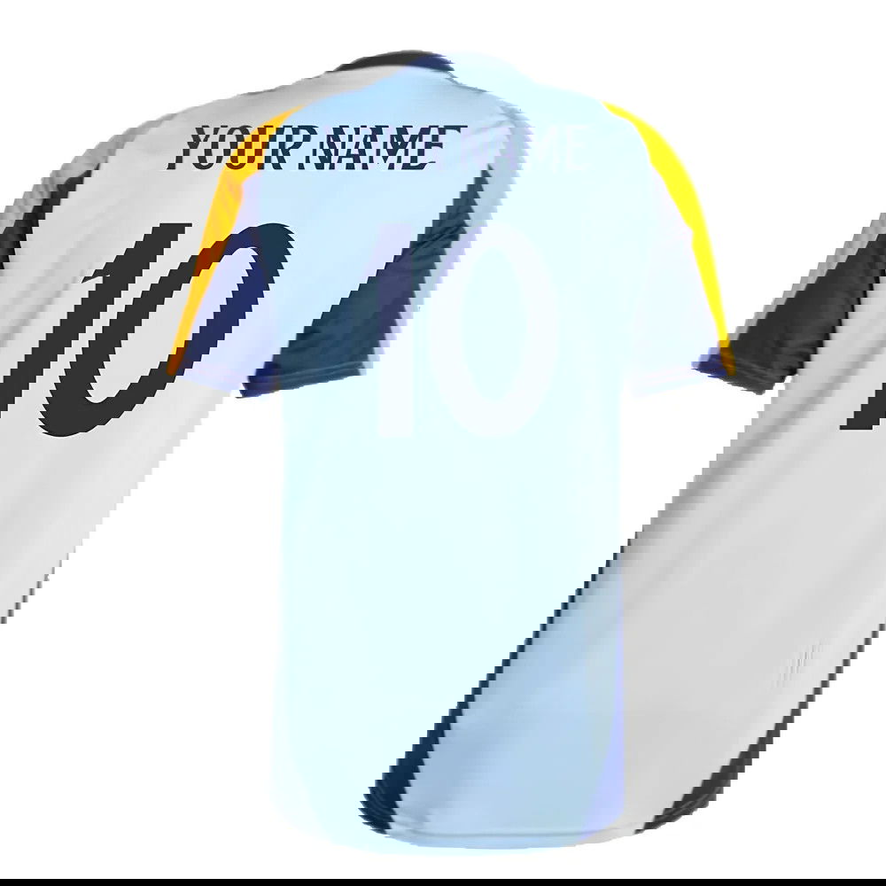 2024-2025 Real Madrid Training Shirt (Glow Blue) (Your Name)