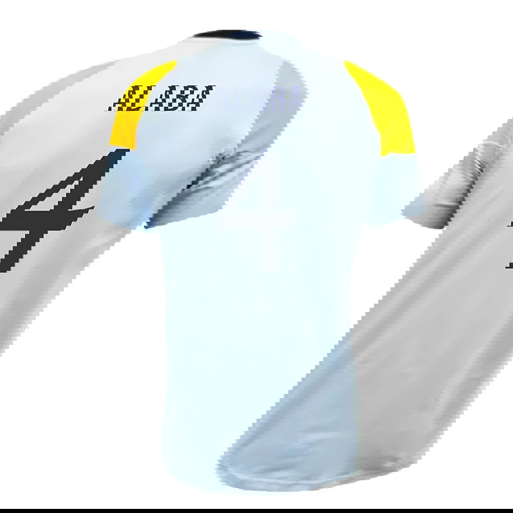 2024-2025 Real Madrid Training Tee (Glow Blue) (Alaba 4)