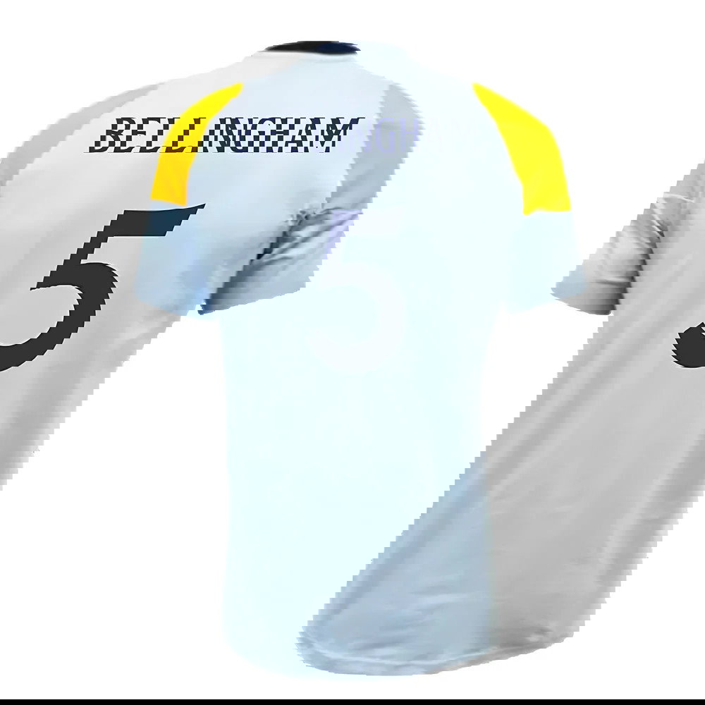 2024-2025 Real Madrid Training Tee (Glow Blue) (Bellingham 5)