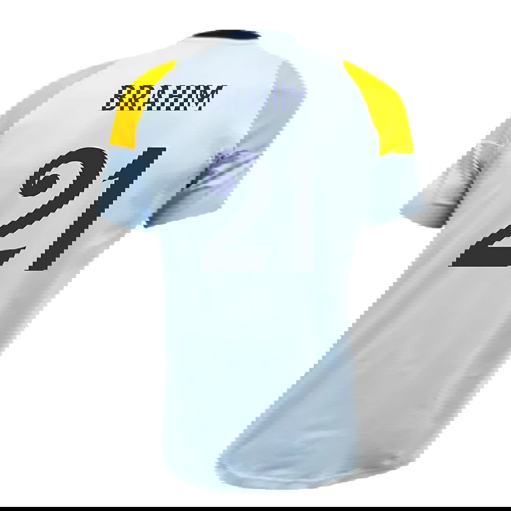 2024-2025 Real Madrid Training Tee (Glow Blue) (Brahim 21)