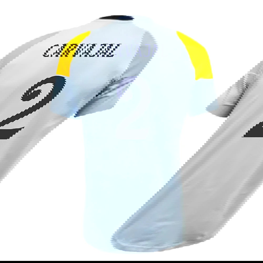 2024-2025 Real Madrid Training Tee (Glow Blue) (Carvajal 2)