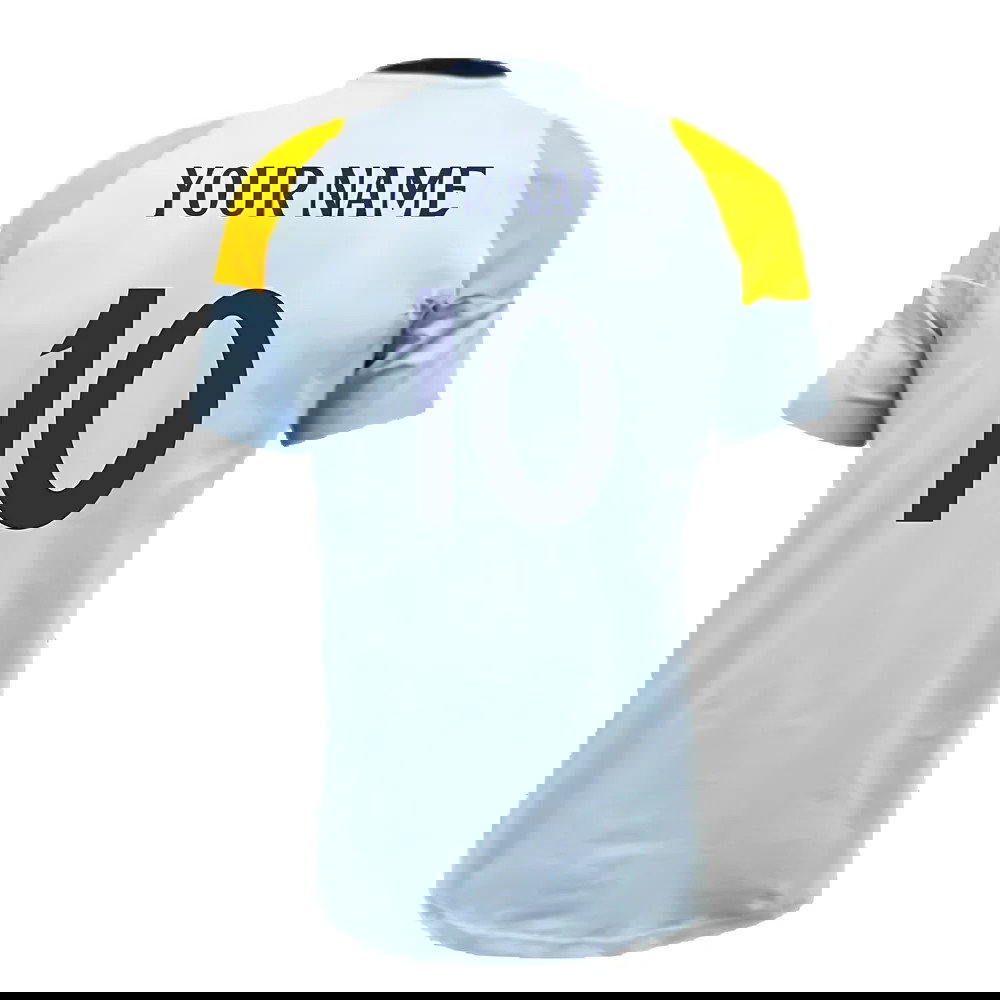 2024-2025 Real Madrid Training Tee (Glow Blue) (Your Name)