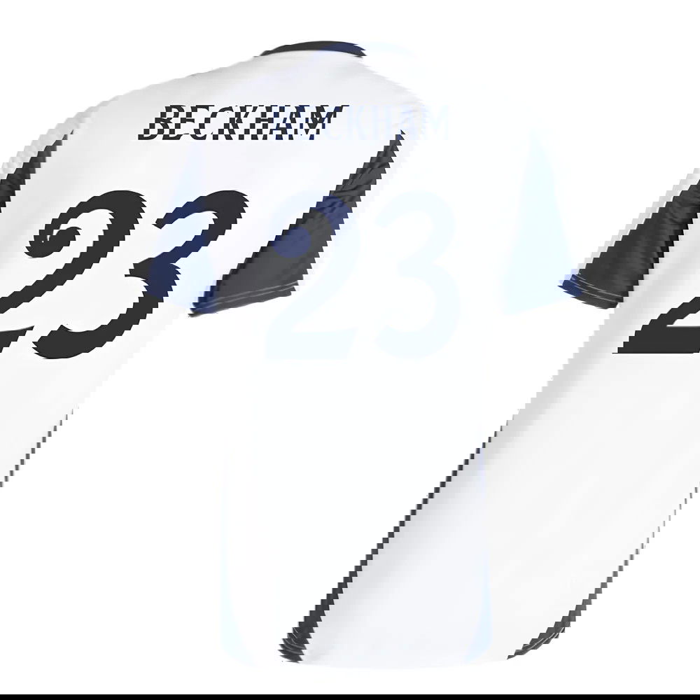 2024-2025 Real Madrid Training Tee (White) (Beckham 23)