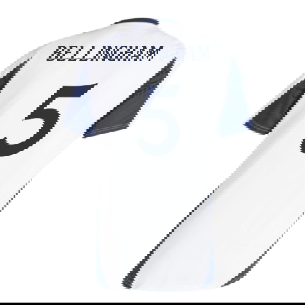 2024-2025 Real Madrid Training Tee (White) (Bellingham 5)