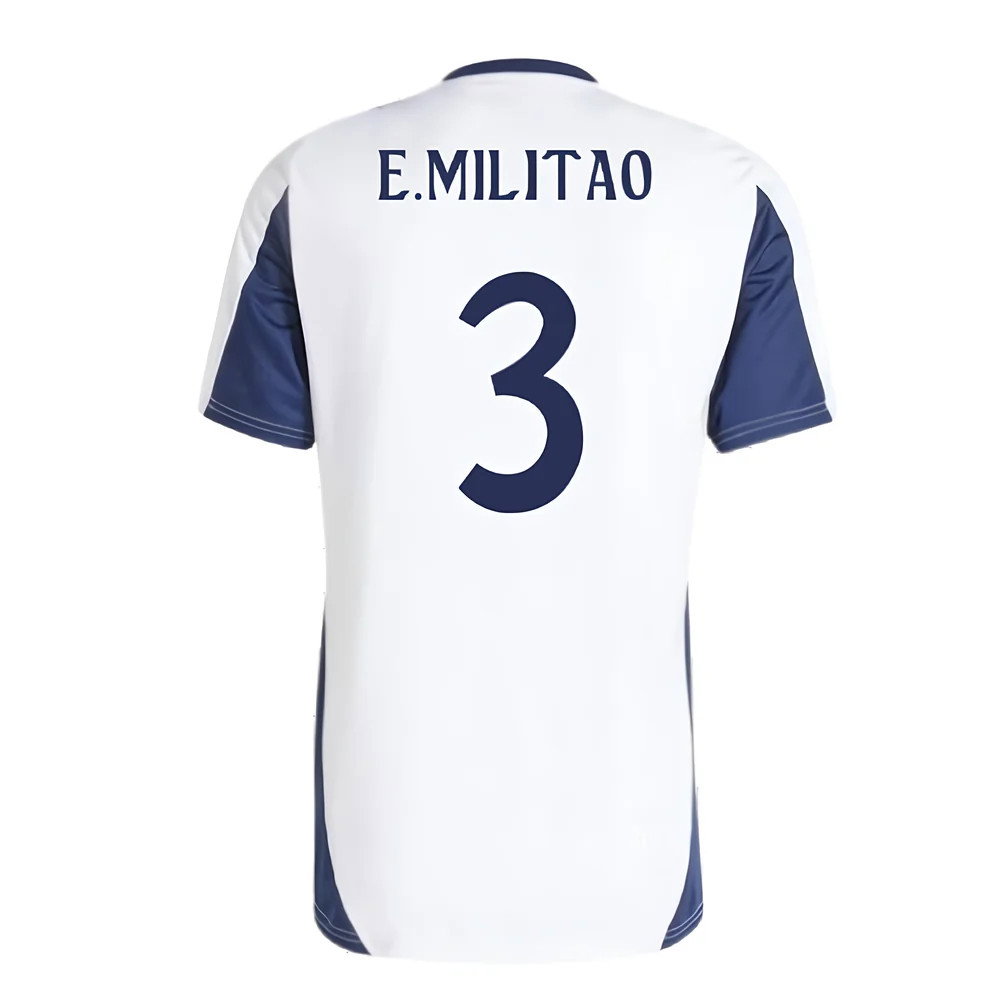 2024-2025 Real Madrid Training Tee (White) (E.Militao 3)