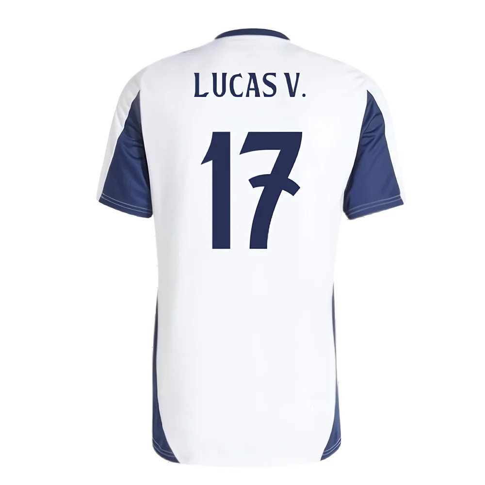 2024-2025 Real Madrid Training Tee (White) (Lucas V. 17)
