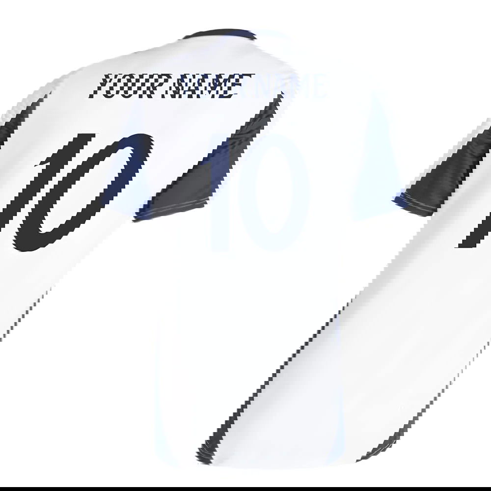 2024-2025 Real Madrid Training Tee (White) (Your Name)