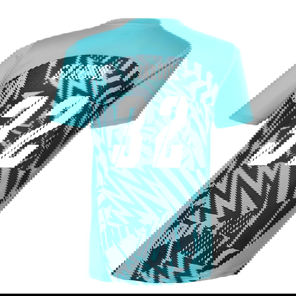 2024-2025 Red Bull Leipzig Pre-Match SS Shirt (Aqua) (Gvardiol 32)