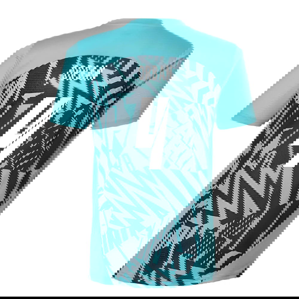 2024-2025 Red Bull Leipzig Pre-Match SS Shirt (Aqua) (Orban 4)