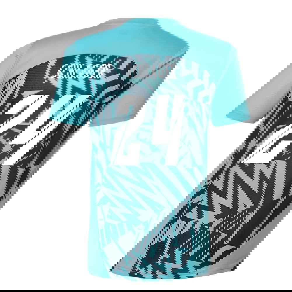 2024-2025 Red Bull Leipzig Pre-Match SS Shirt (Aqua) (Schlager 24)