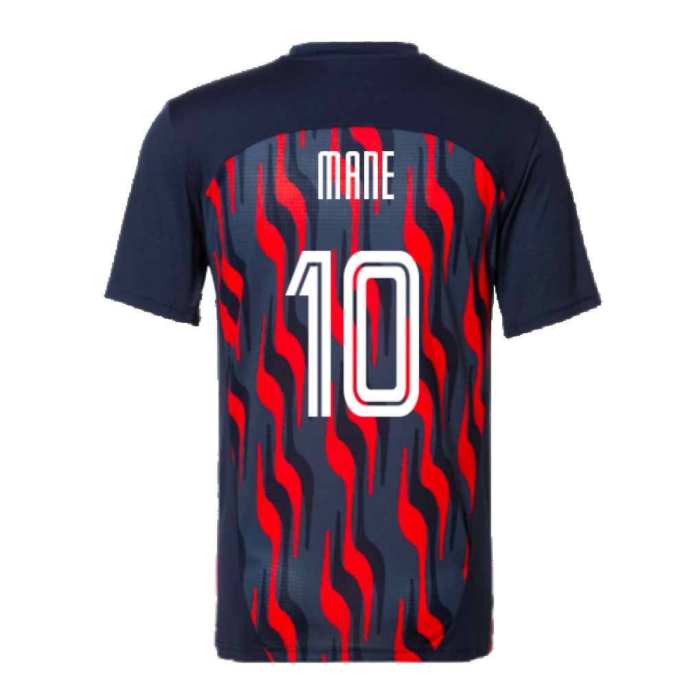 2024-2025 Red Bull Salzburg Pre-Match Shirt (Navy) (Mane 10)