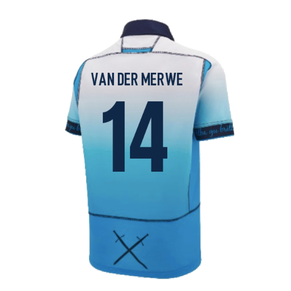 2024-2025 Scotland Rugby Away Replica Shirt (Van Der Merwe 14)