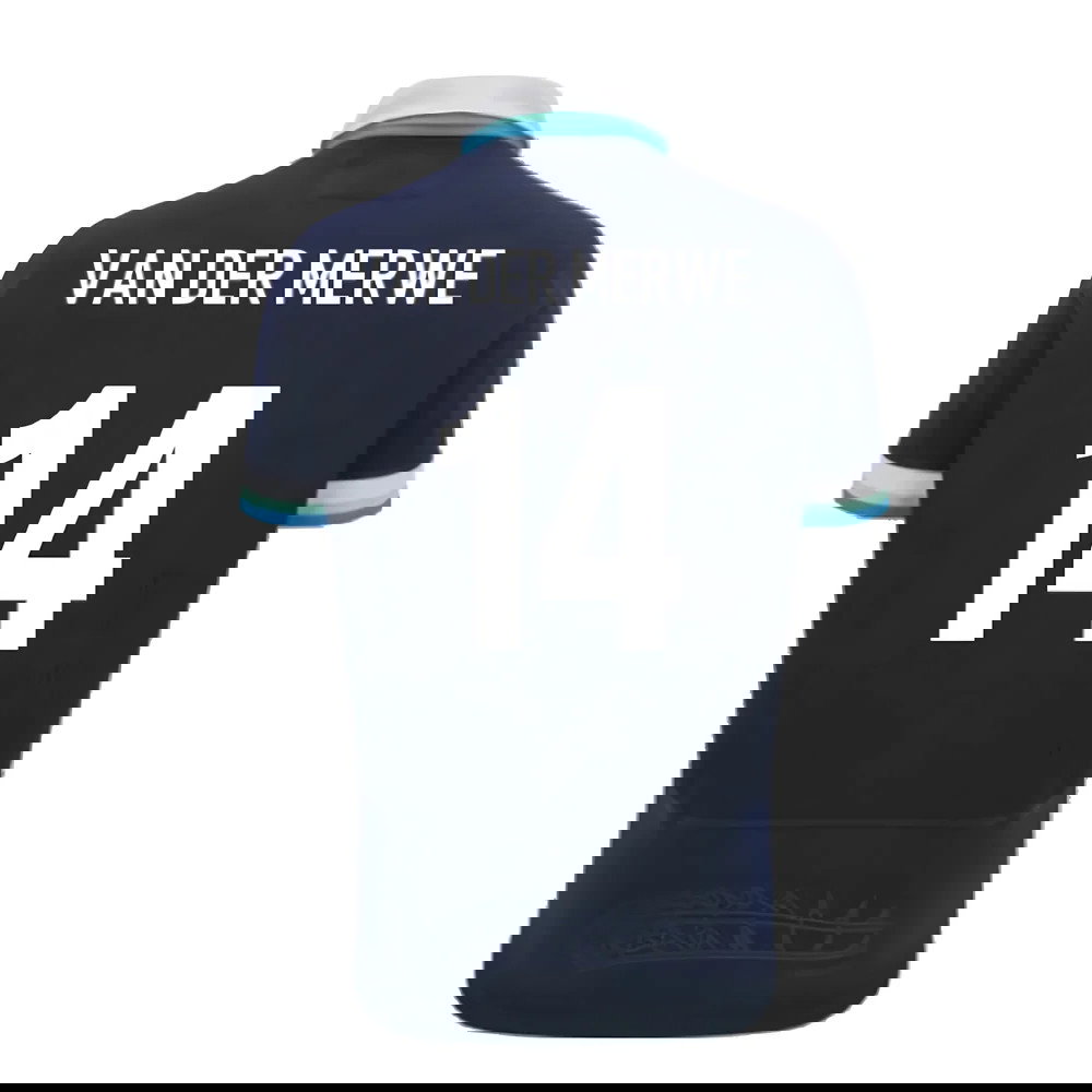 2024-2025 Scotland Rugby Home SS Cotton Shirt (Van Der Merwe 14)