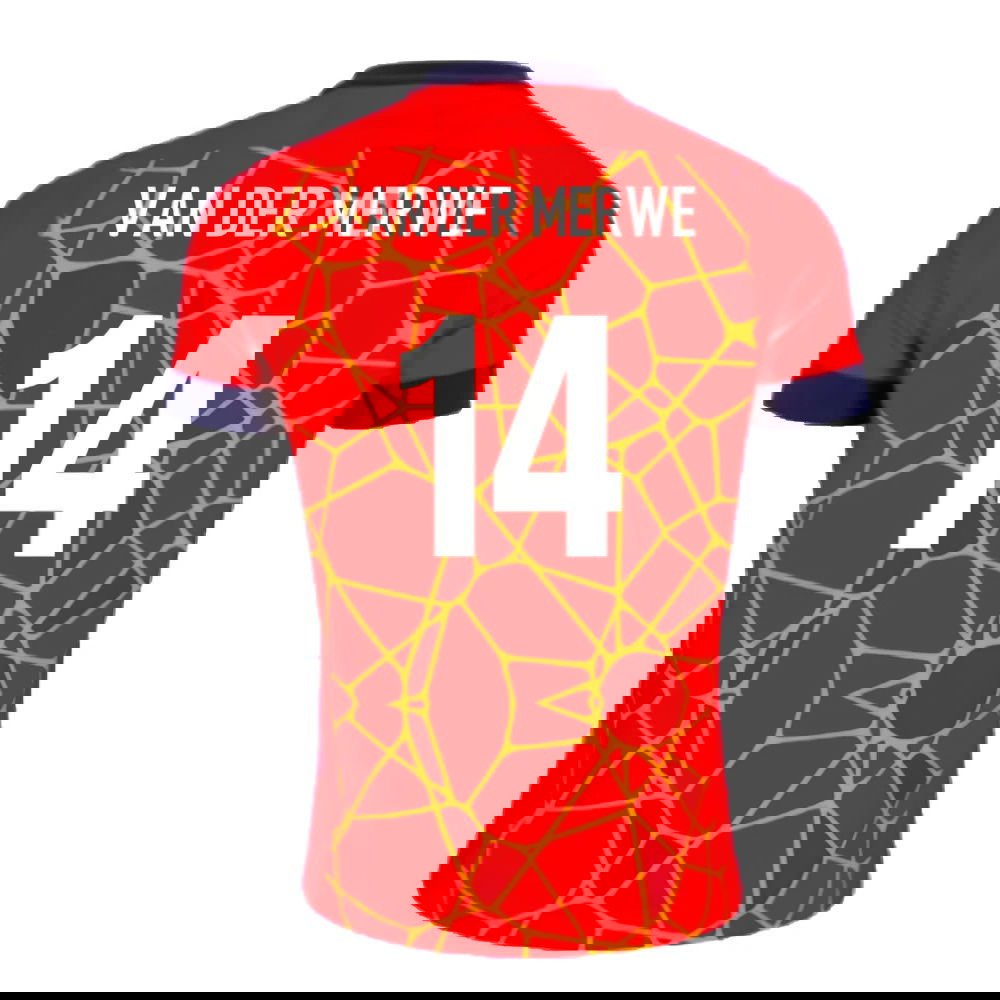 2024-2025 Scotland Rugby Training Jersey (Red) (Van Der Merwe 14)