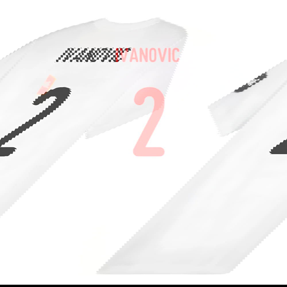 2024-2025 Serbia FtblIcons Tee (White) (Ivanovic 2)