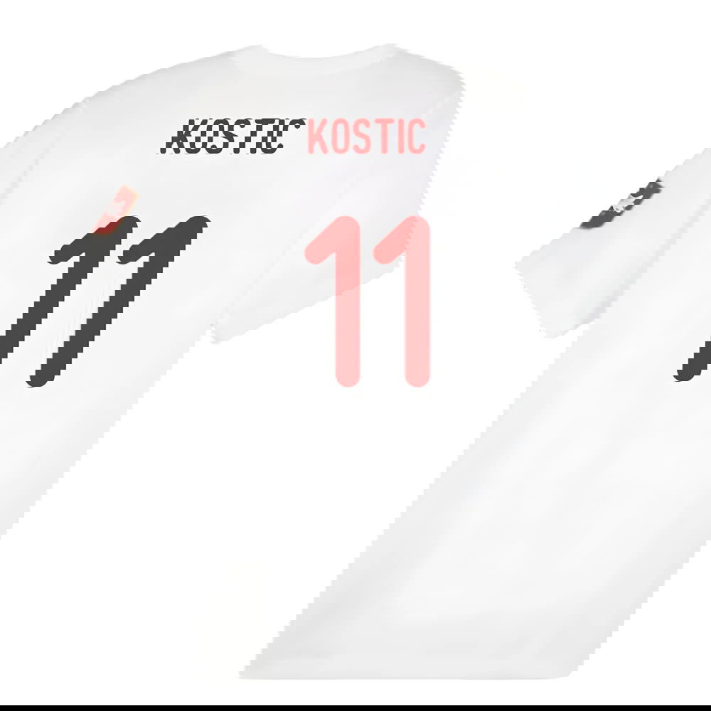 2024-2025 Serbia FtblIcons Tee (White) (Kostic 11)