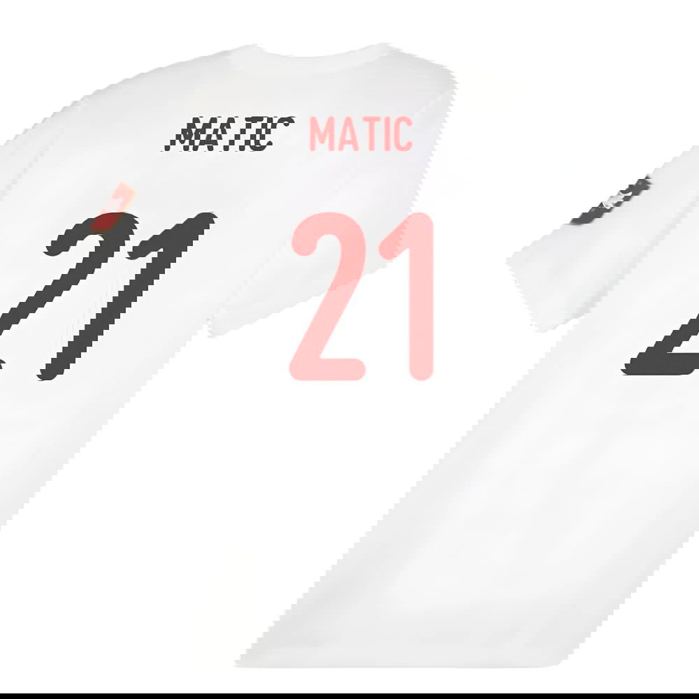 2024-2025 Serbia FtblIcons Tee (White) (Matic 21)
