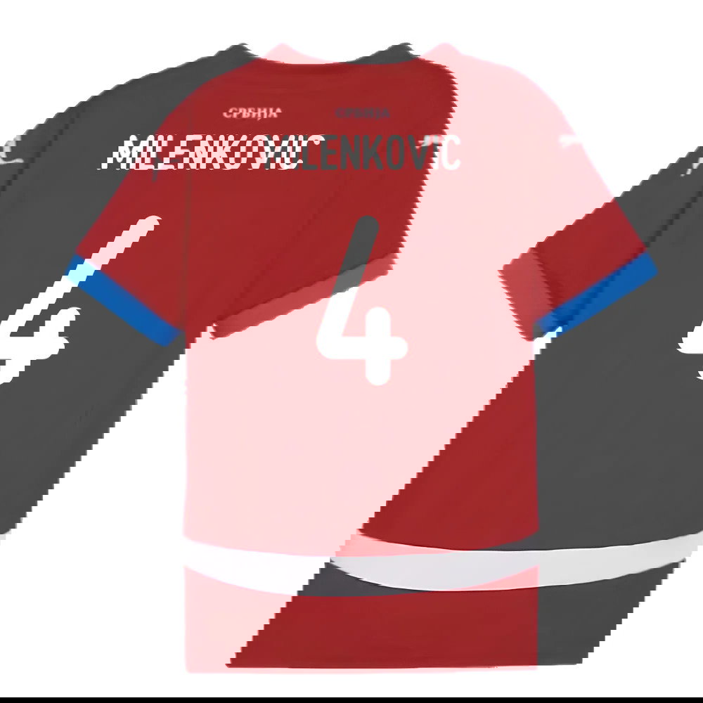 2024-2025 Serbia Home Shirt (Kids) (Milenkovic 4)