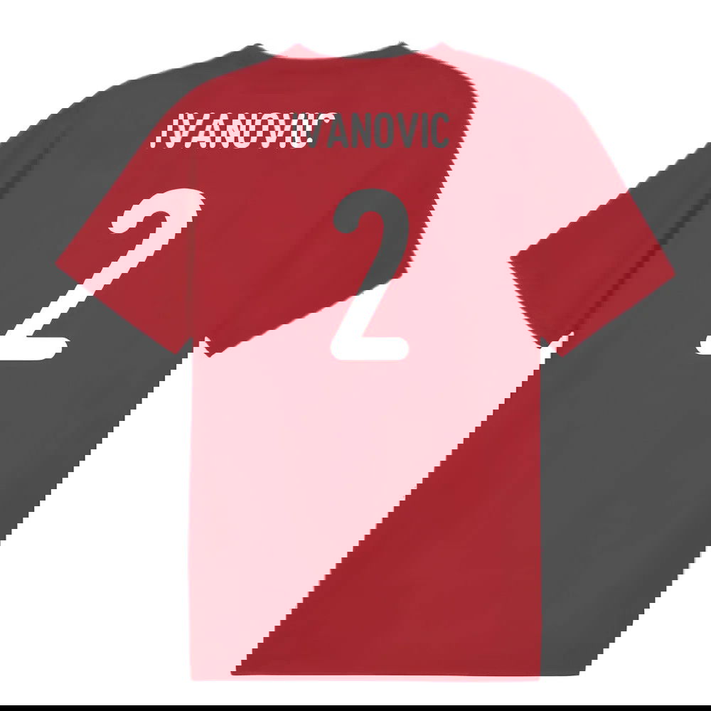 2024-2025 Serbia Pre-Match Jersey (Dark Cherry) (Ivanovic 2)