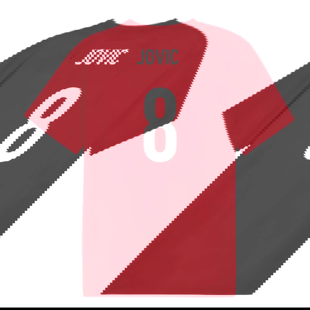 2024-2025 Serbia Pre-Match Jersey (Dark Cherry) (Jovic 8)