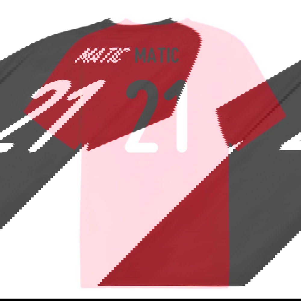 2024-2025 Serbia Pre-Match Jersey (Dark Cherry) (Matic 21)