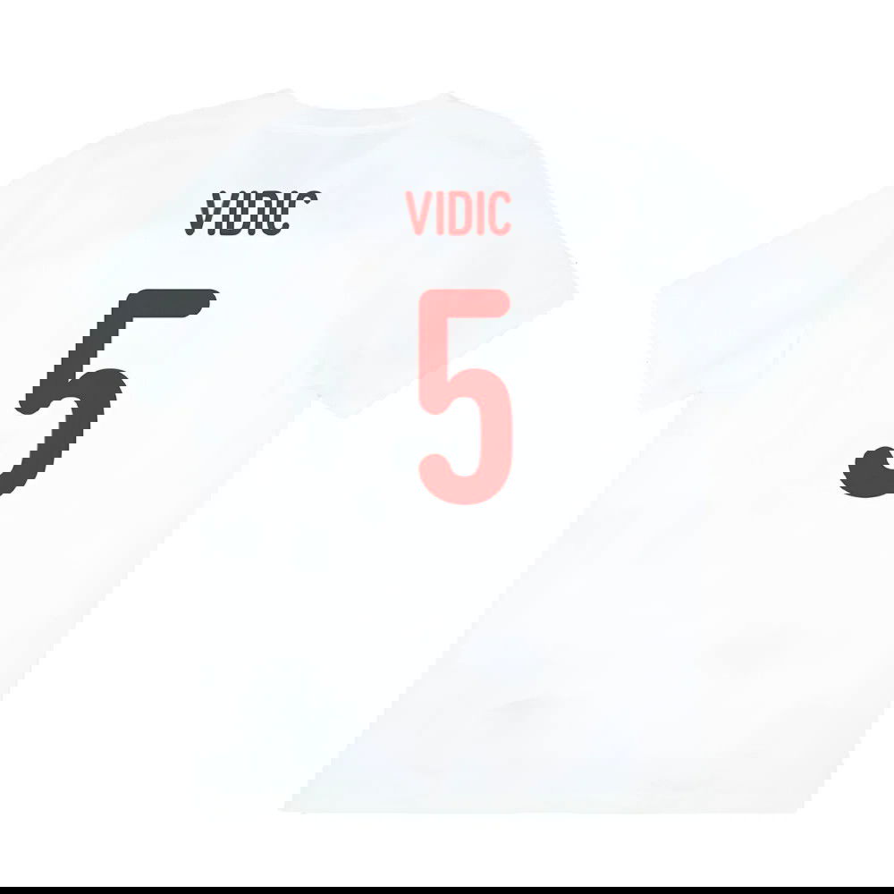 2024-2025 Serbia Training Jersey (White) (Vidic 5)