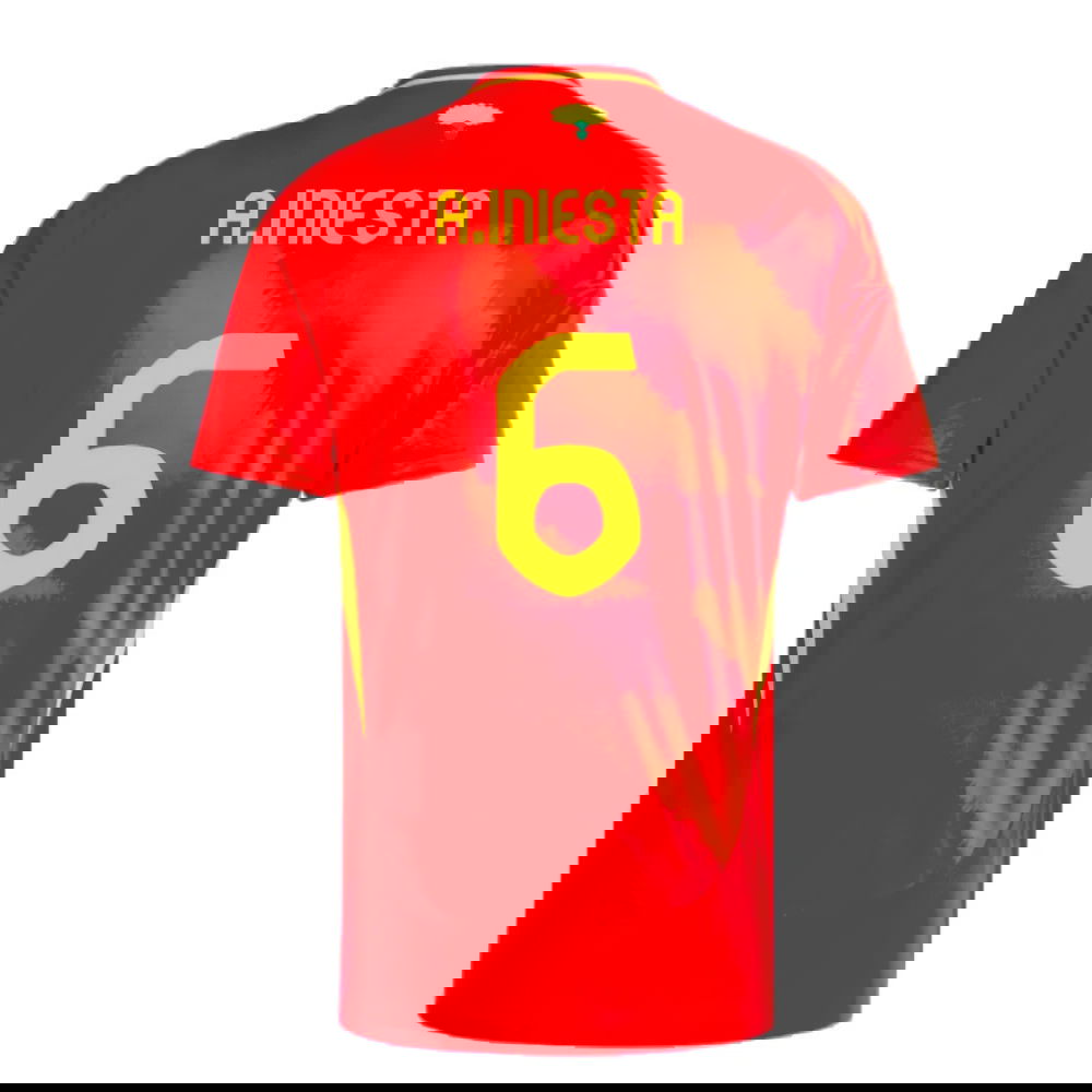 2024-2025 Spain Home Shirt (A.Iniesta 6)