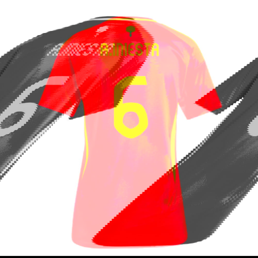 2024-2025 Spain Home Shirt (Ladies) (A.Iniesta 6)