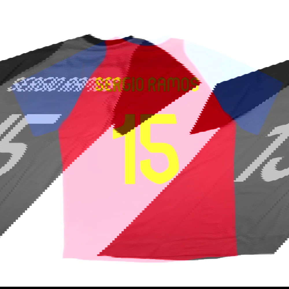 2024-2025 Spain Training Tee (Red) (Sergio Ramos 15)