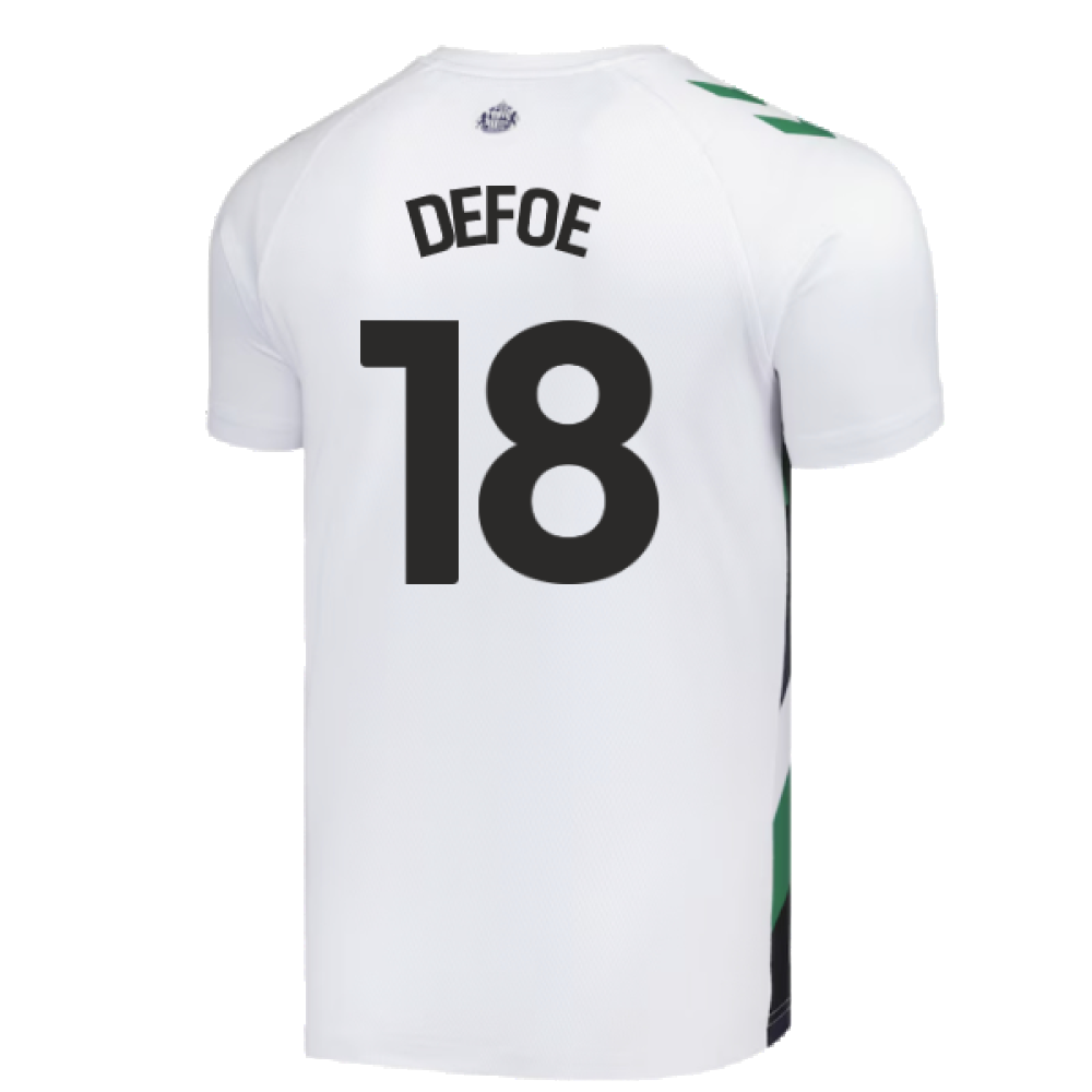 2024-2025 Sunderland Away Pre-Match Shirt (White) (Defoe 18)