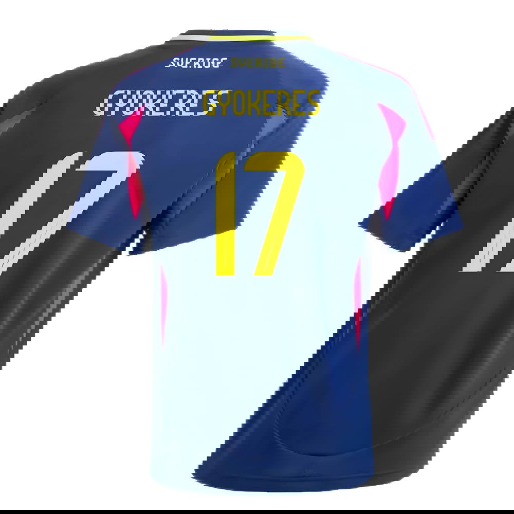 2024-2025 Sweden Away Shirt (Kids) (GYOKERES 17)