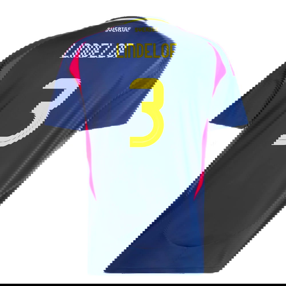 2024-2025 Sweden Away Shirt (LINDELOF 3)