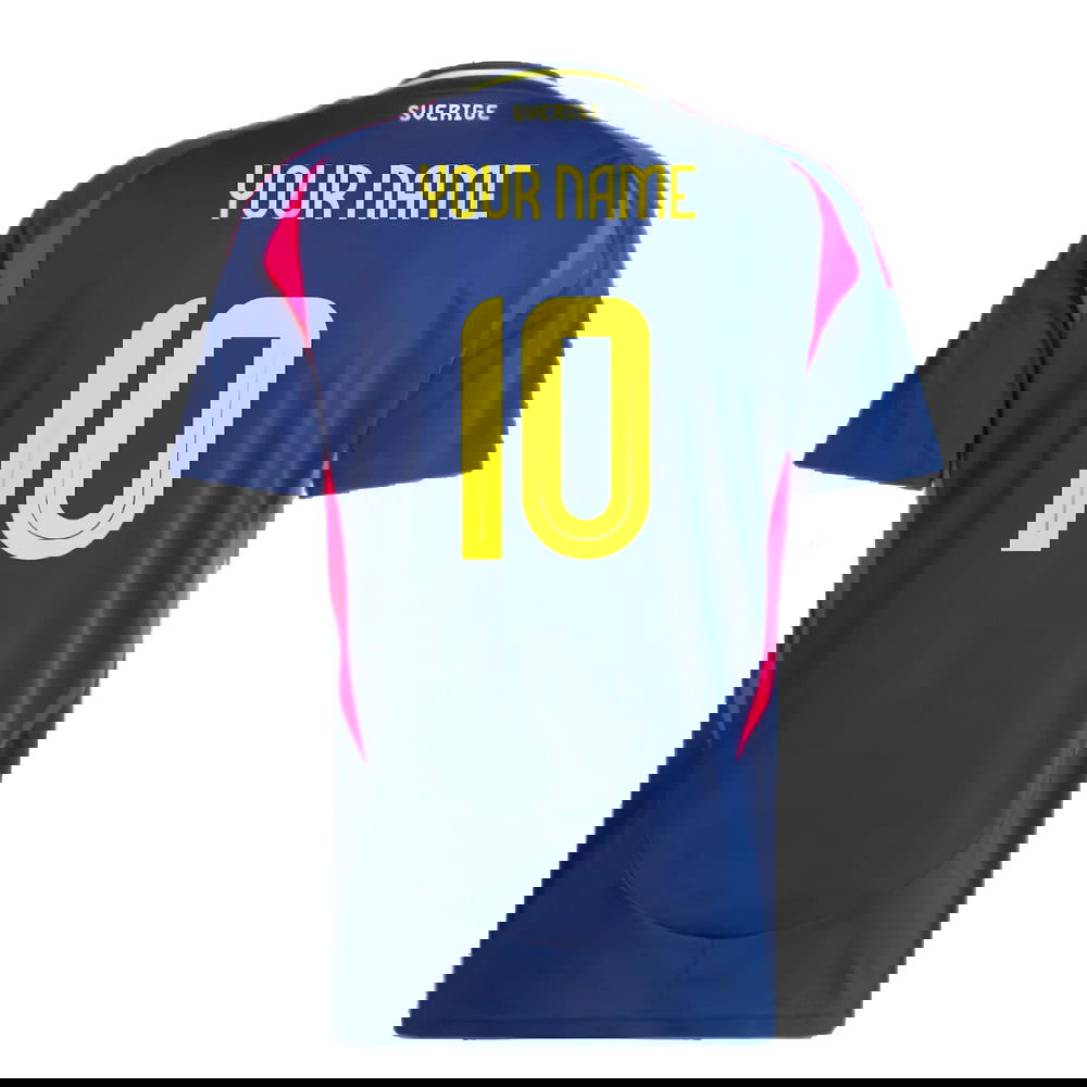 2024-2025 Sweden Away Shirt (Your Name)