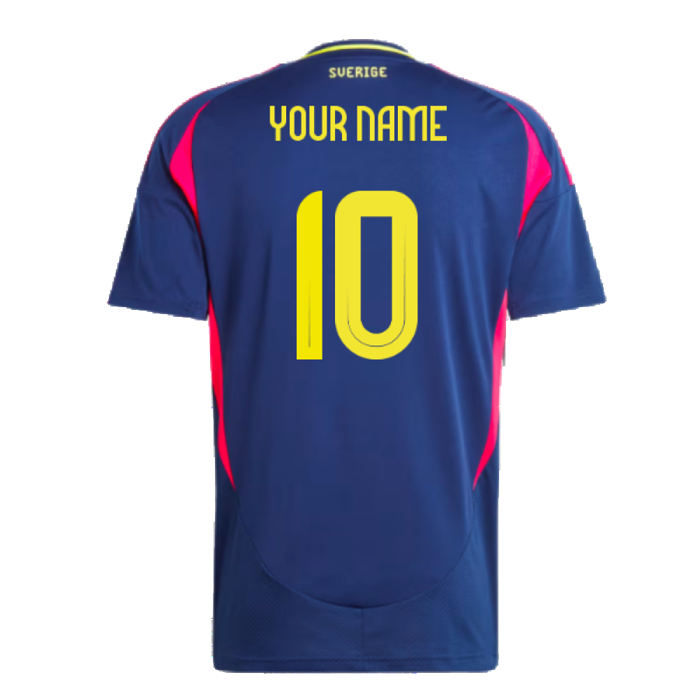 2024-2025 Sweden Away Shirt (Your Name)