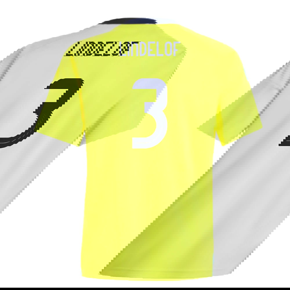 2024-2025 Sweden Home Fan Shirt (Kids) (LINDELOF 3)