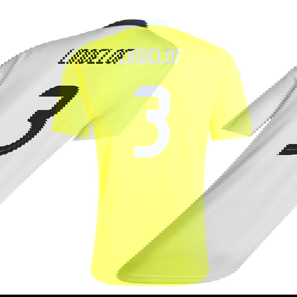 2024-2025 Sweden Home Fan Shirt (LINDELOF 3)