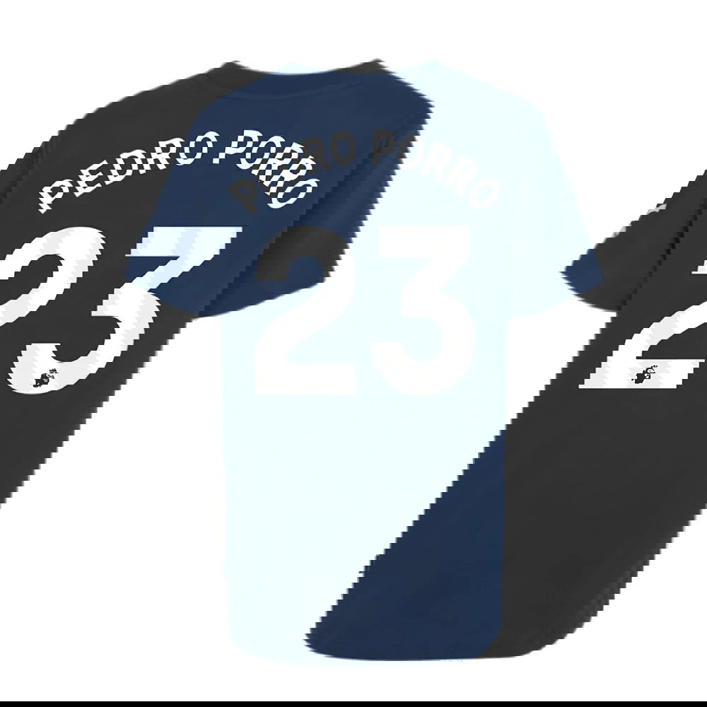 2024-2025 Tottenham Hotspur Just Do It T-Shirt (Navy) - Kids (Pedro Porro 23)