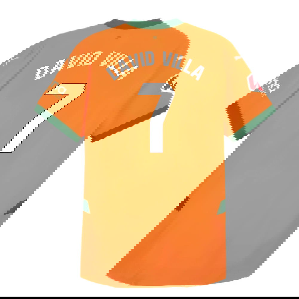 2024-2025 Valencia Third Shirt (Kids) (David Villa 7)