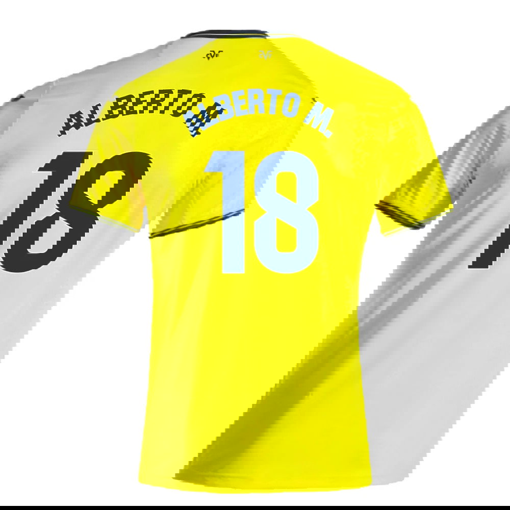 2024-2025 Villarreal Home Shirt (Alberto M. 18)