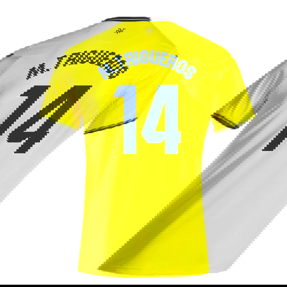 2024-2025 Villarreal Home Shirt (M.Trigueros 14)