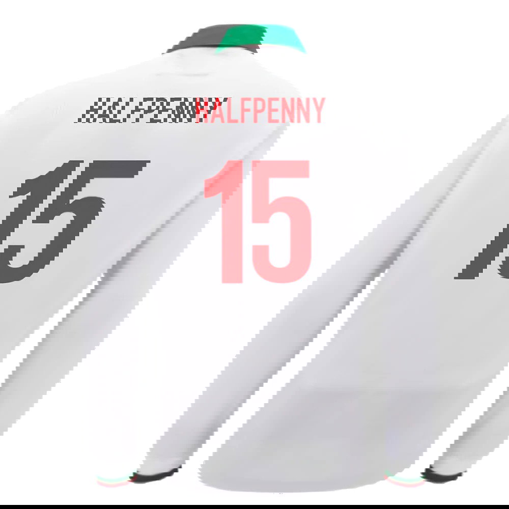 2024-2025 Wales Away Cotton LS Rugby Shirt (Halfpenny 15)