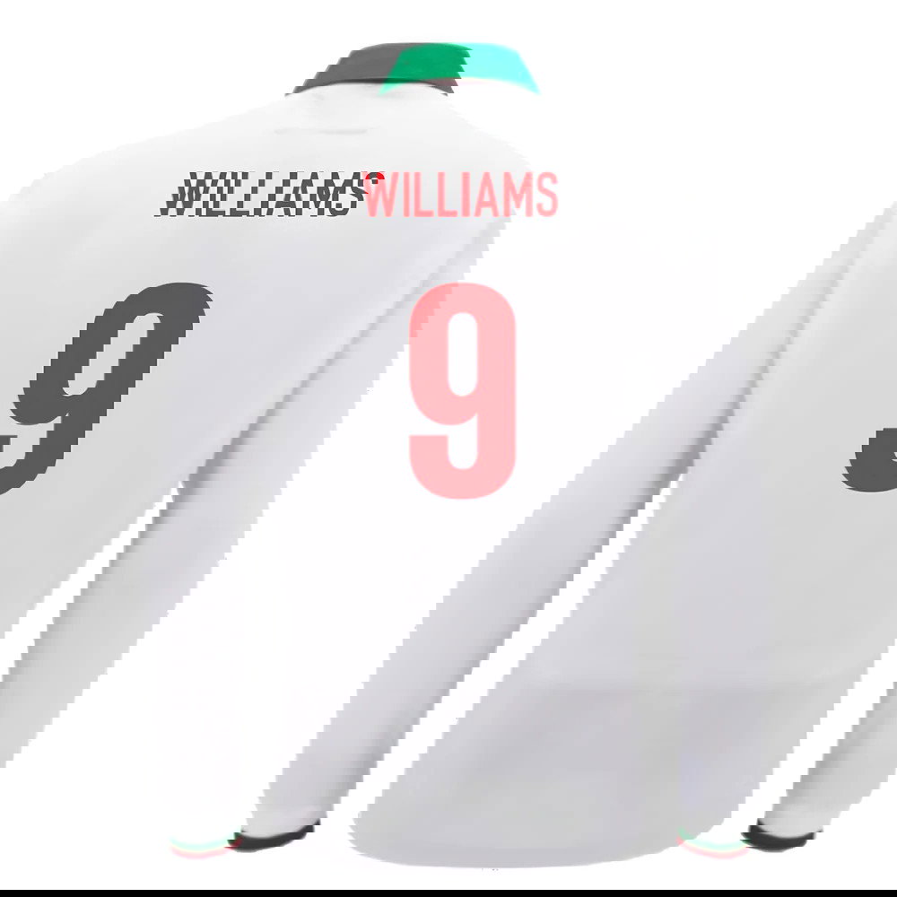 2024-2025 Wales Away Cotton LS Rugby Shirt (Williams 9)