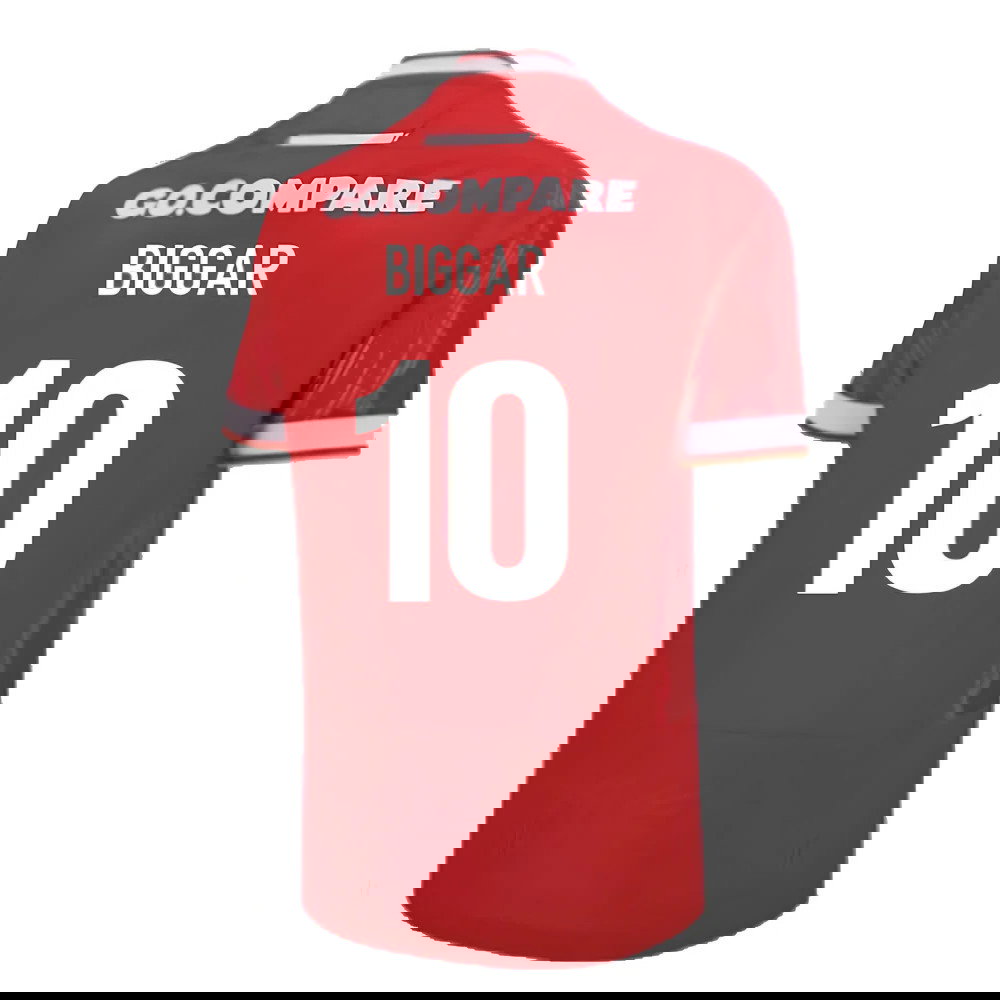 2024-2025 Wales Home Poly Replica Rugby Shirt (Biggar 10)