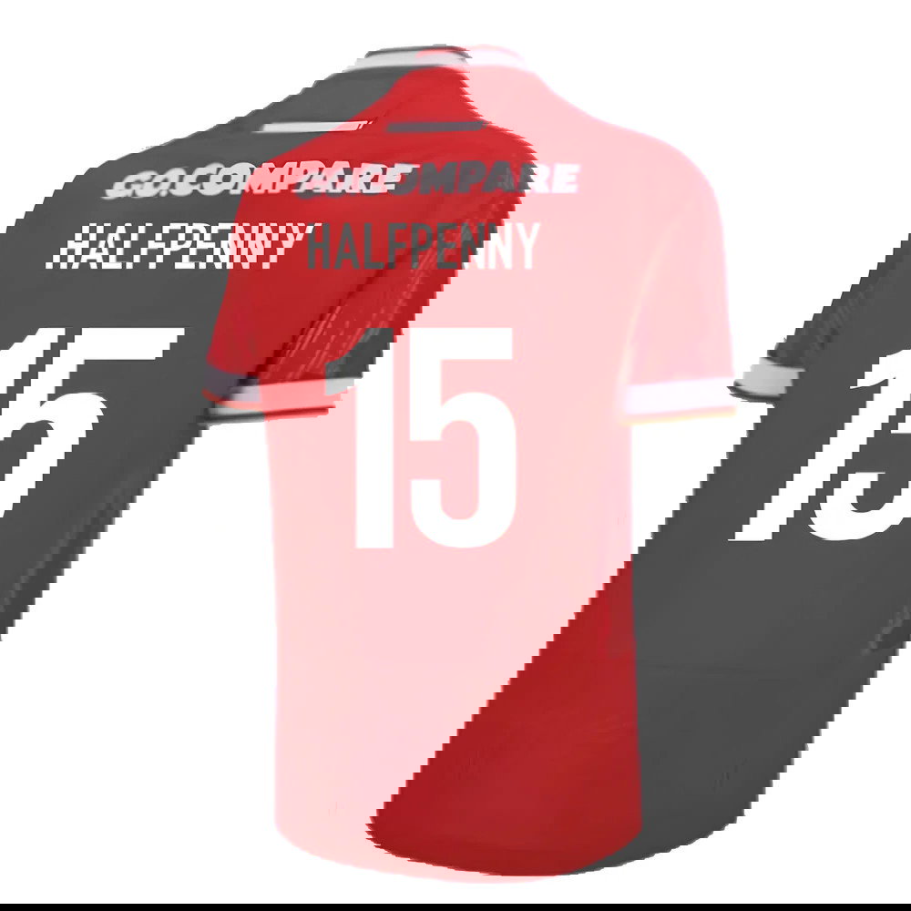 2024-2025 Wales Home Poly Replica Rugby Shirt (Halfpenny 15)