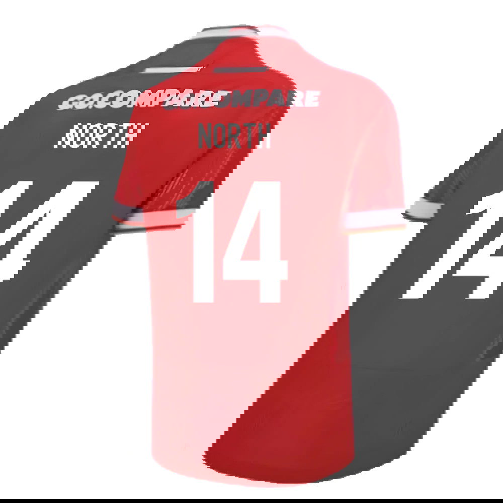 2024-2025 Wales Home Poly Replica Rugby Shirt (North 14)