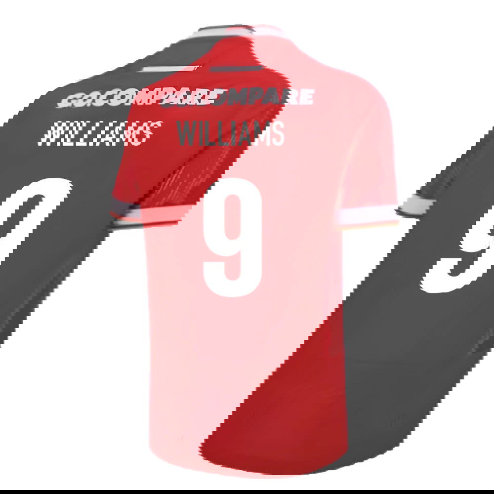 2024-2025 Wales Home Poly Replica Rugby Shirt (Williams 9)