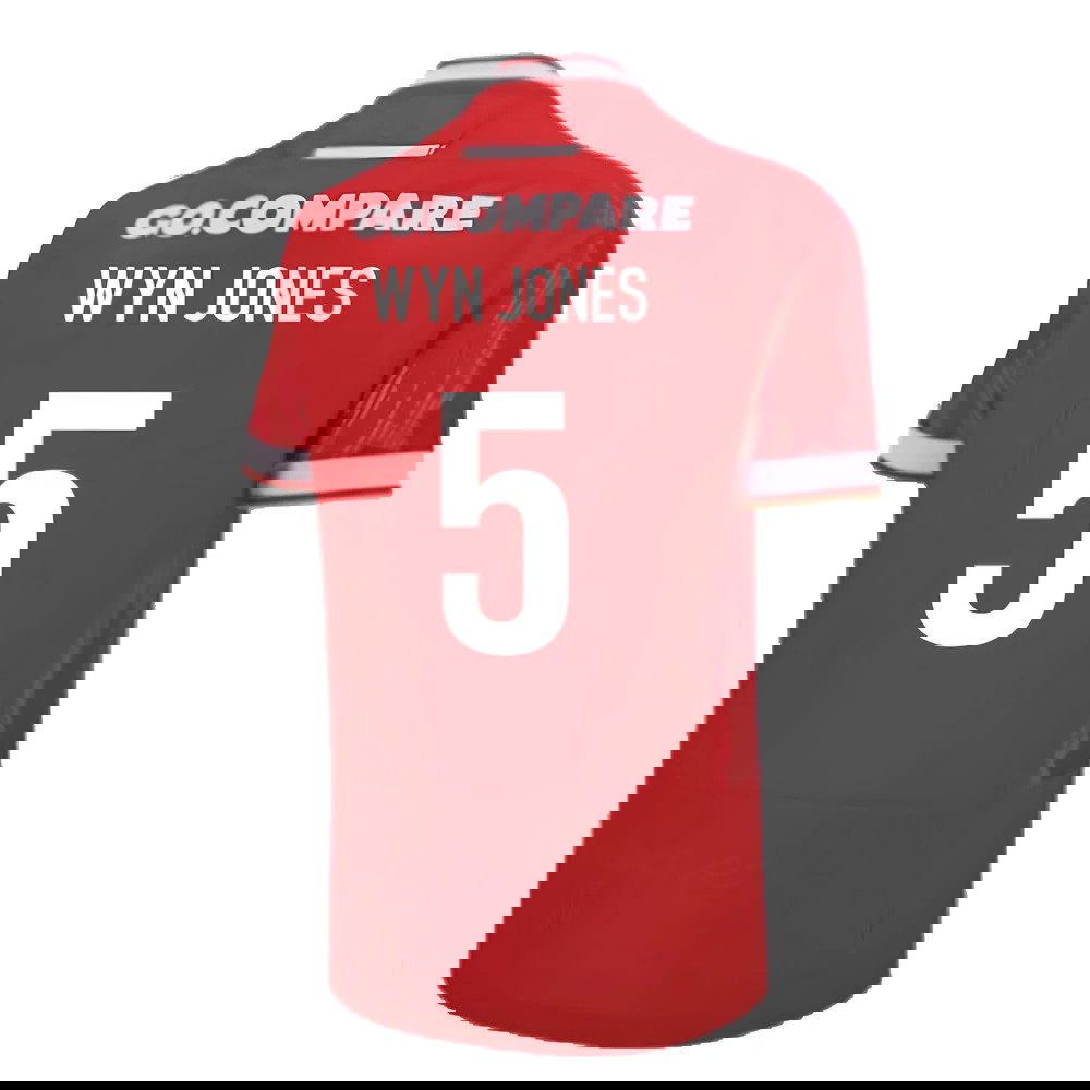 2024-2025 Wales Home Poly Replica Rugby Shirt (Wyn Jones 5)