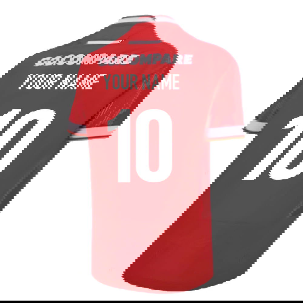 2024-2025 Wales Home Poly Replica Rugby Shirt (Your Name)