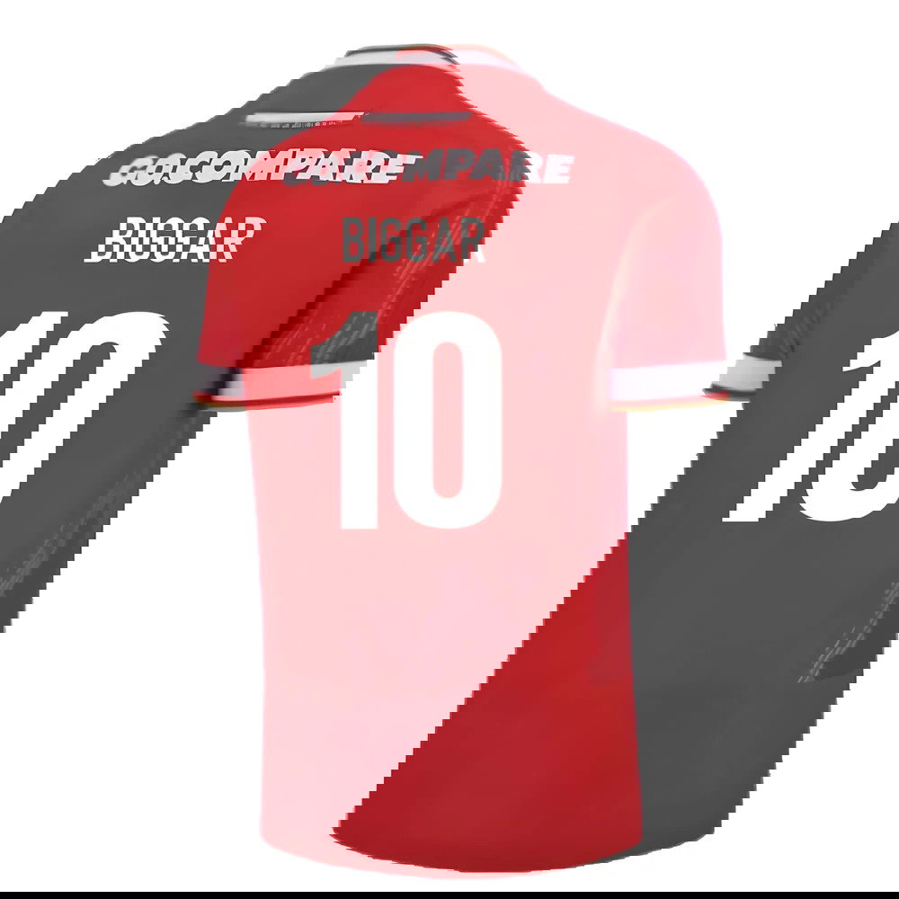 2024-2025 Wales Rugby Home Slim Fit Shirt (Biggar 10)